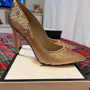✨ Nine West “Tatiana” Sequin Pointed-Toe Pumps — Size 7.5M